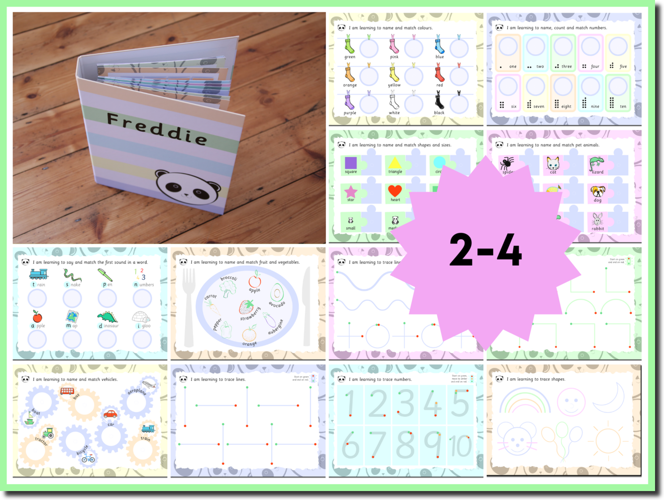 Nursery Learning Activity Busy Book