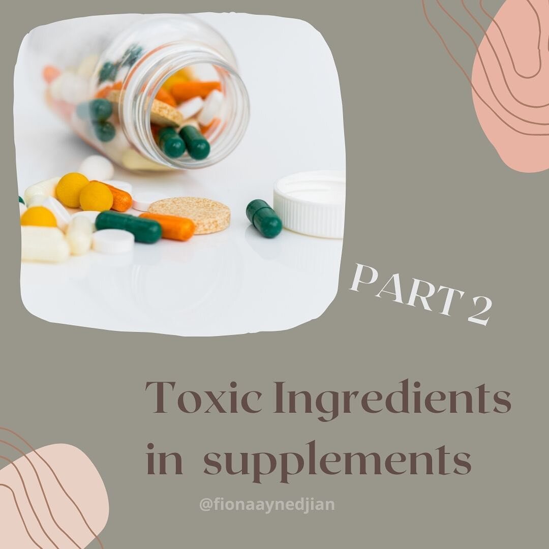 Toxic Ingredients in supplements PART 2! 
.
.
.
.
.
.
.
.
.
.
.

.
.
.
.
.
.
.
#supplements #nutrition #nutritiontips #nutritionist #nutritionaltherapy #functionalmedicine  #alternativemedicine 
#healingfoods  #foodstagram  #healthylifestyle #healthy