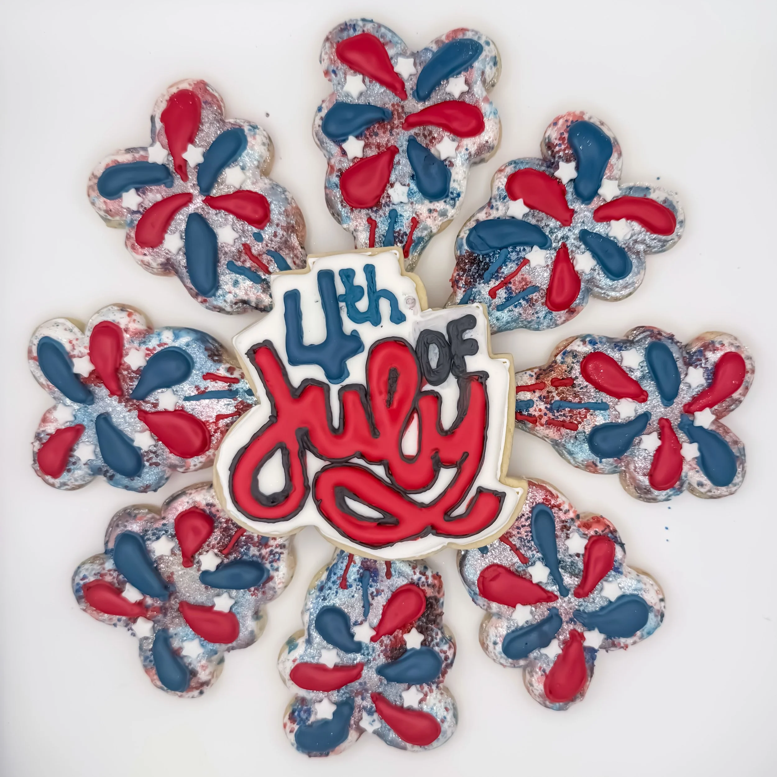 Happy 4th from your local Lake Bluff baker! 🍪🇺🇸

#4thofjuly #4thofjulycookies #fireworks #lakebluff #america250