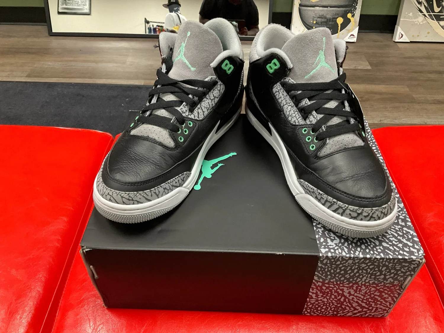 AIR JORDAN 3 RETRO GREEN GLOW — Shoe MD