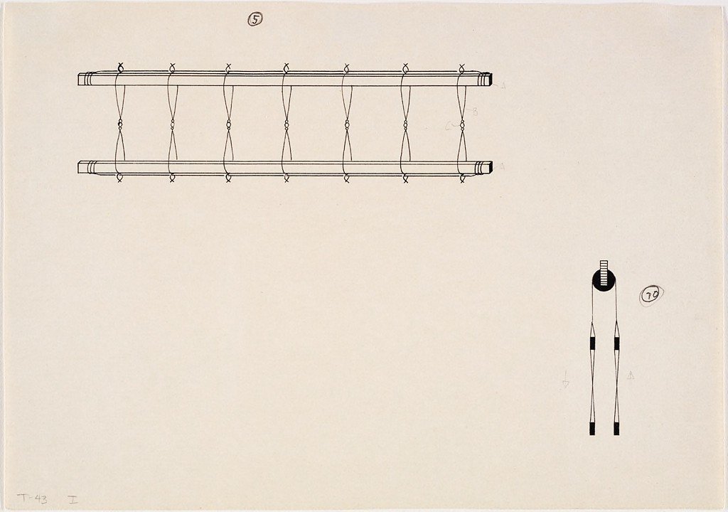 Heddle Drawing by Lena Bergner, 1943