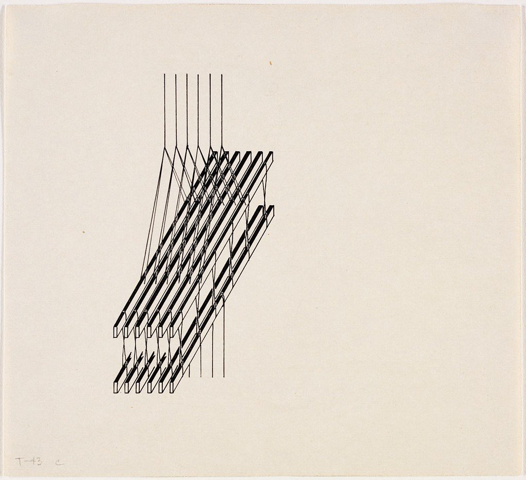 Harness Drawing by Lena Bergner, 1943