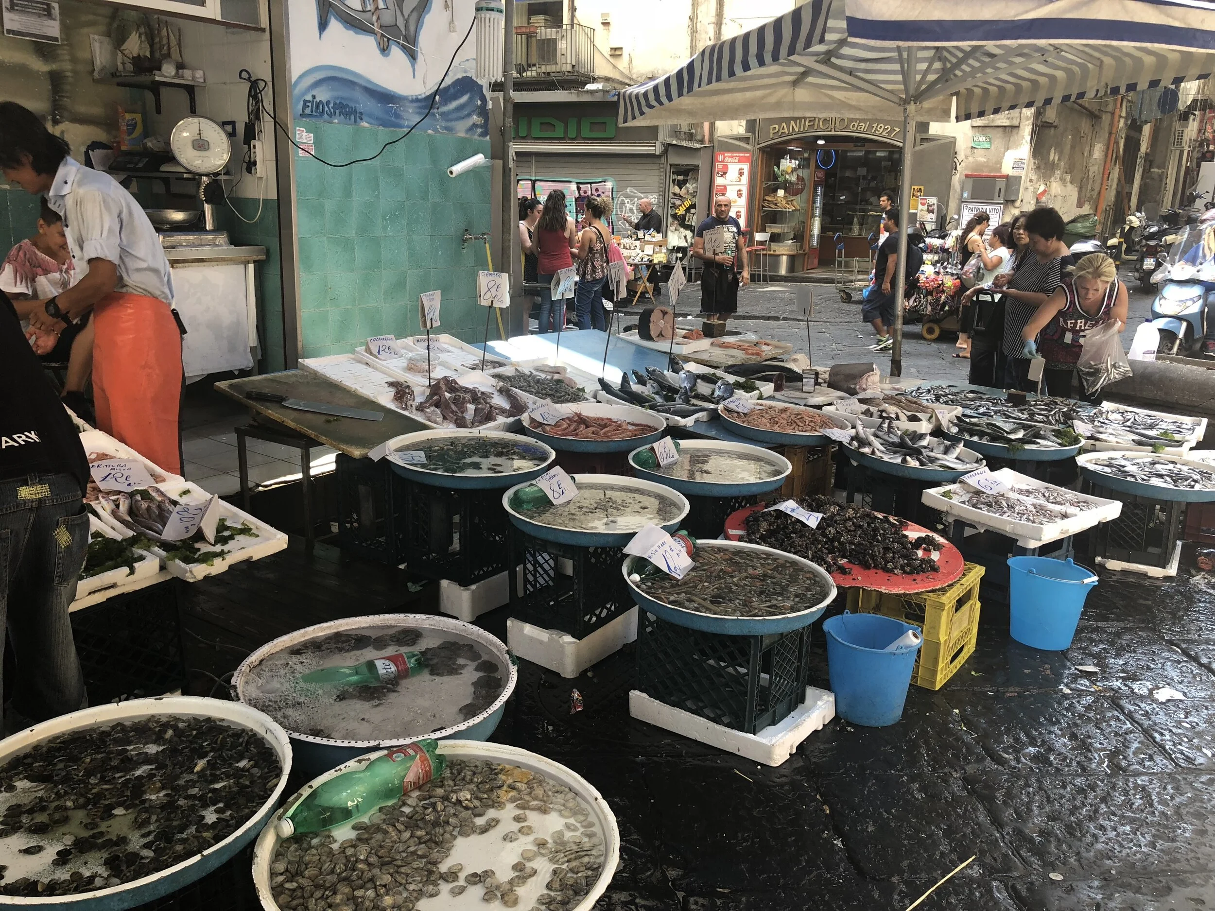 Naples fish market