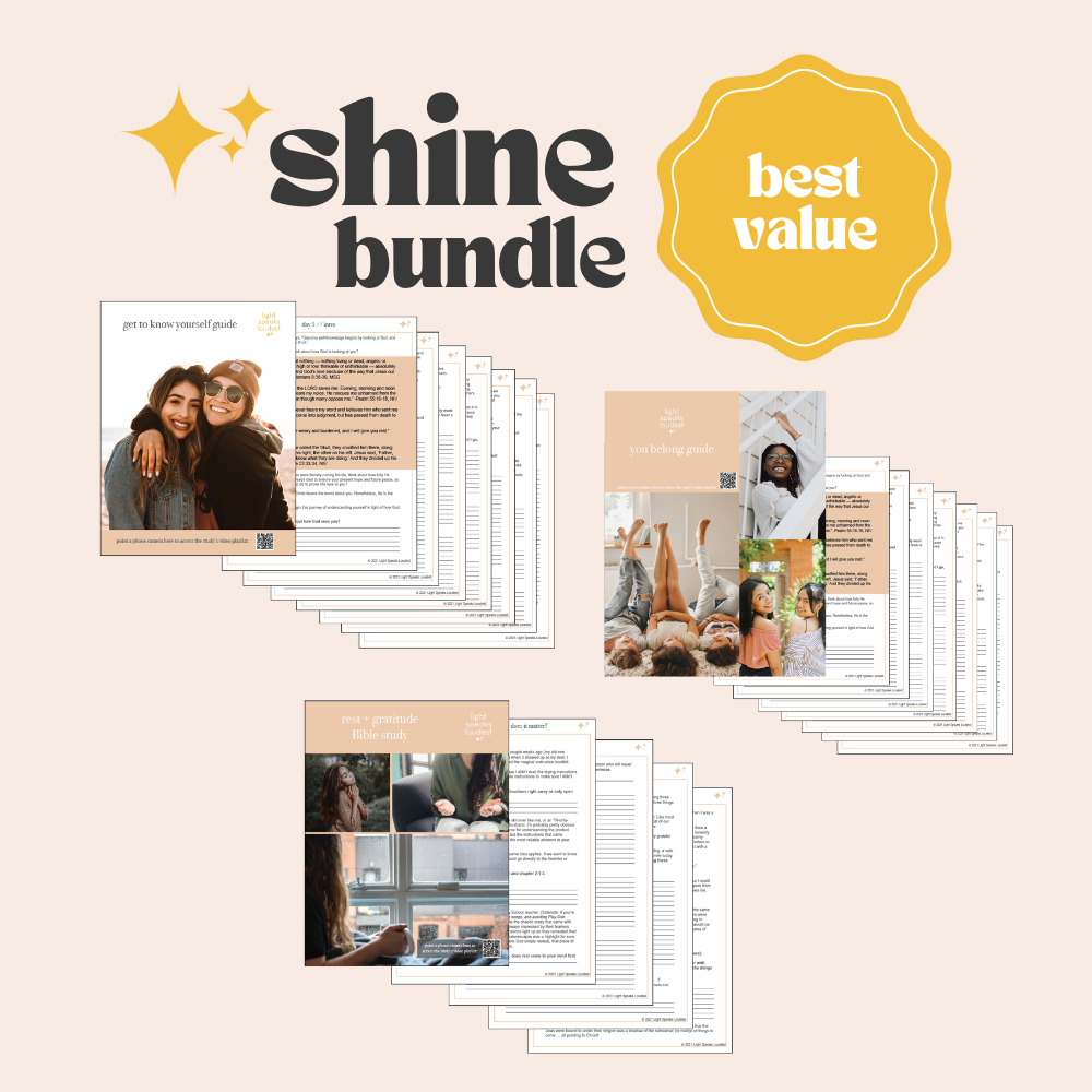The Shine Bundle — Three Studies (Printable PDFs with Video Lessons)