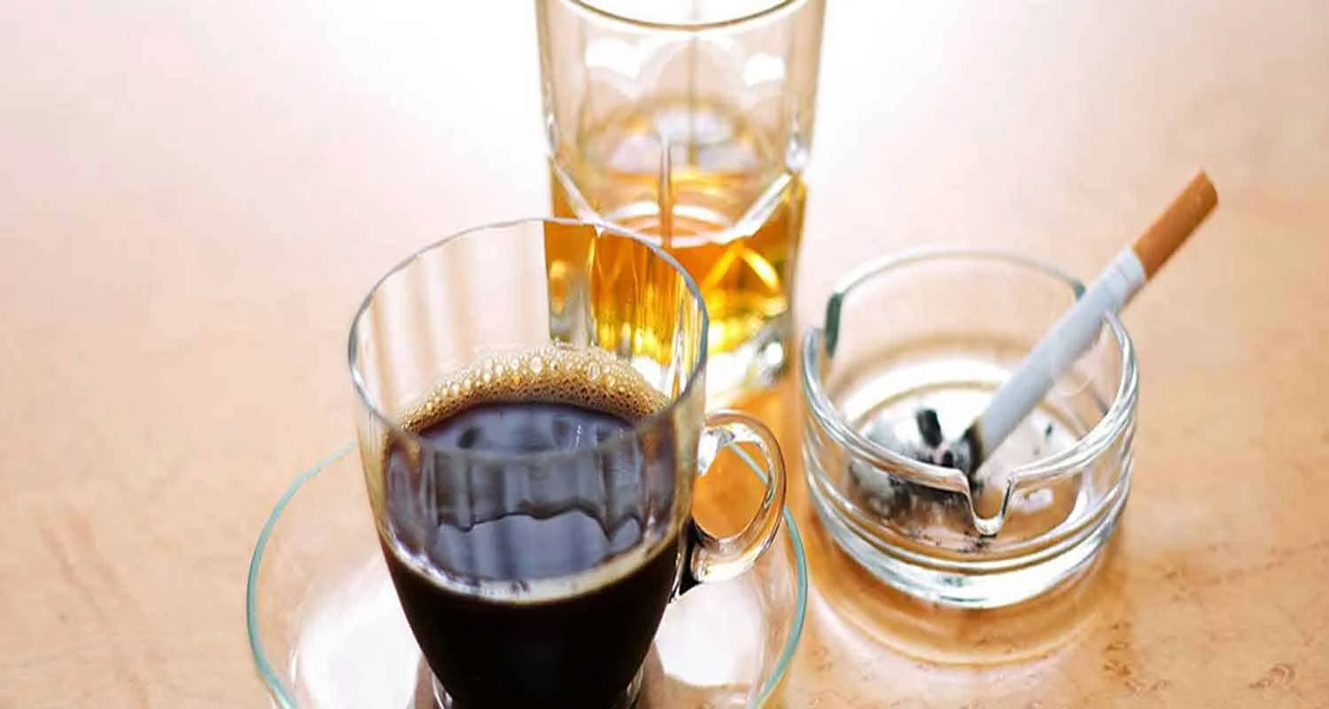 Limiting caffeine and alcohol for nervous system calming