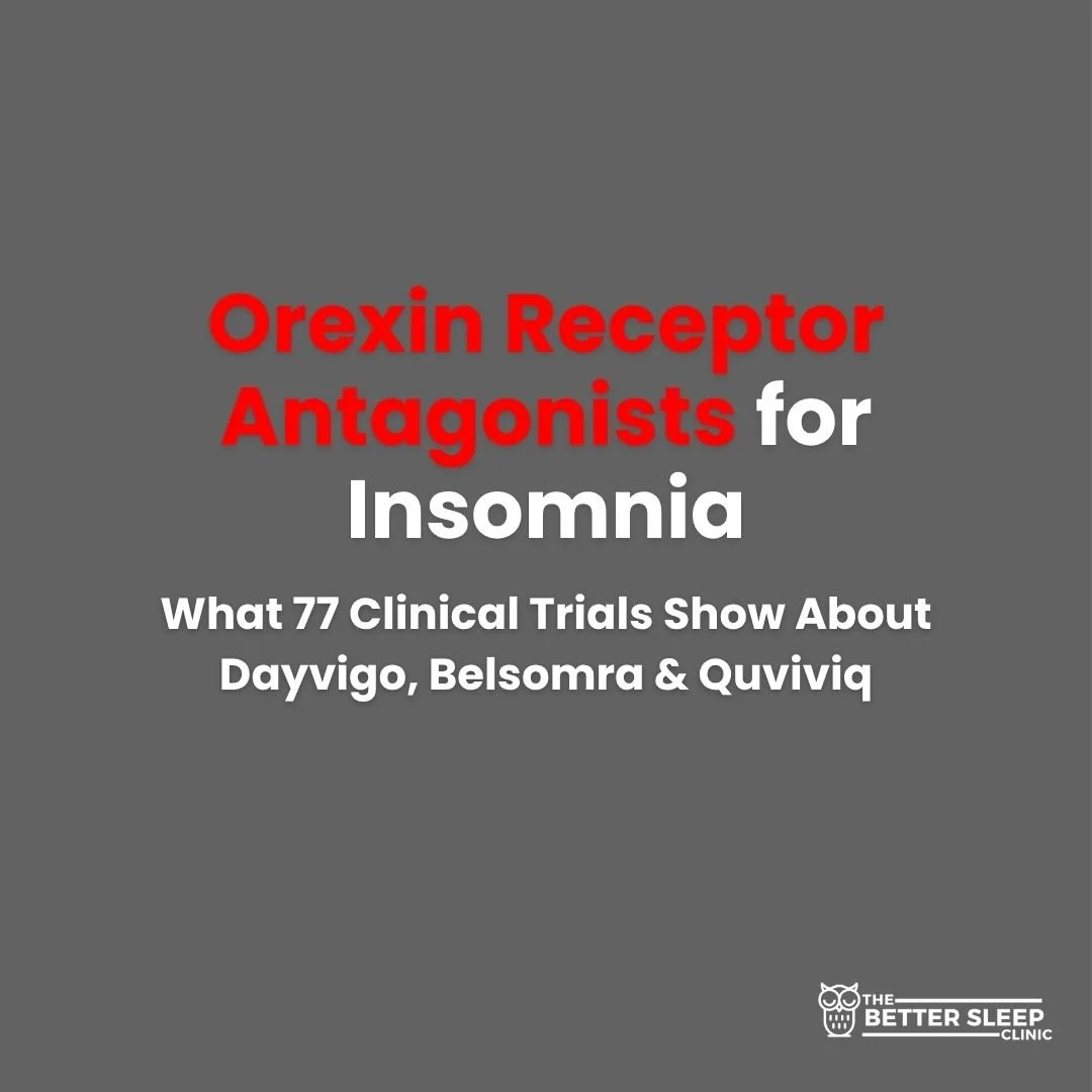 Orexin Receptor Antagonists for Insomnia: What 77 Clinical Trials Show About Dayvigo, Belsomra &amp; Quviviq