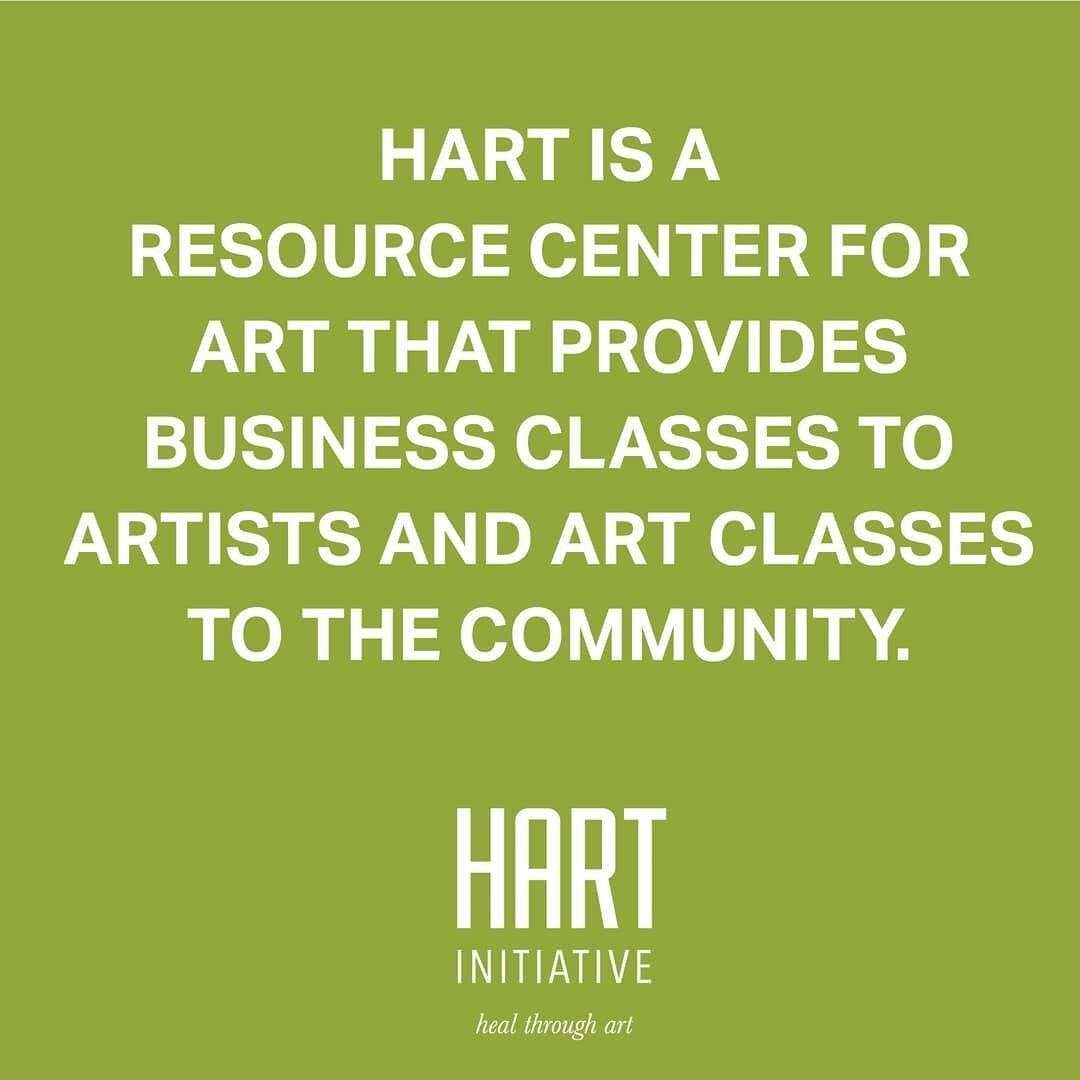 Support Hart and sign up today for our newsletter, The Muse, at www.hartinit.org and learn more about our hartisans, art programs and virtual broadcasts coming soon. Messege me if you have any questions on how to get involved. Art, it's good for you.
