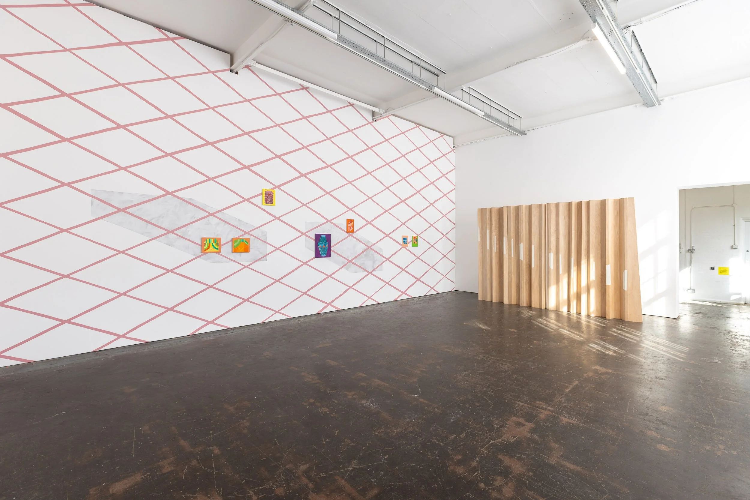 Installation images of Flat, Primary (Nottingham, UK, 2025). Photographs: Jules Lister.