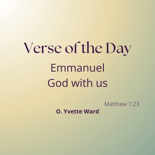 Verse of the Day: Matthew 1:23</span>