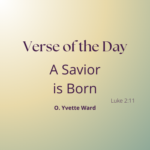 Verse of the Day: Luke 2:11