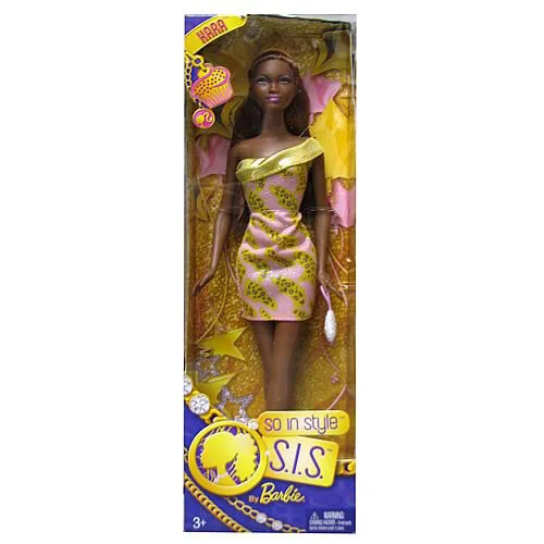 Barbie S.I.S. So In Style Stylin Hair Grace – Afro-Puppe Mit 2-teiligem Outfit Und Zubehör