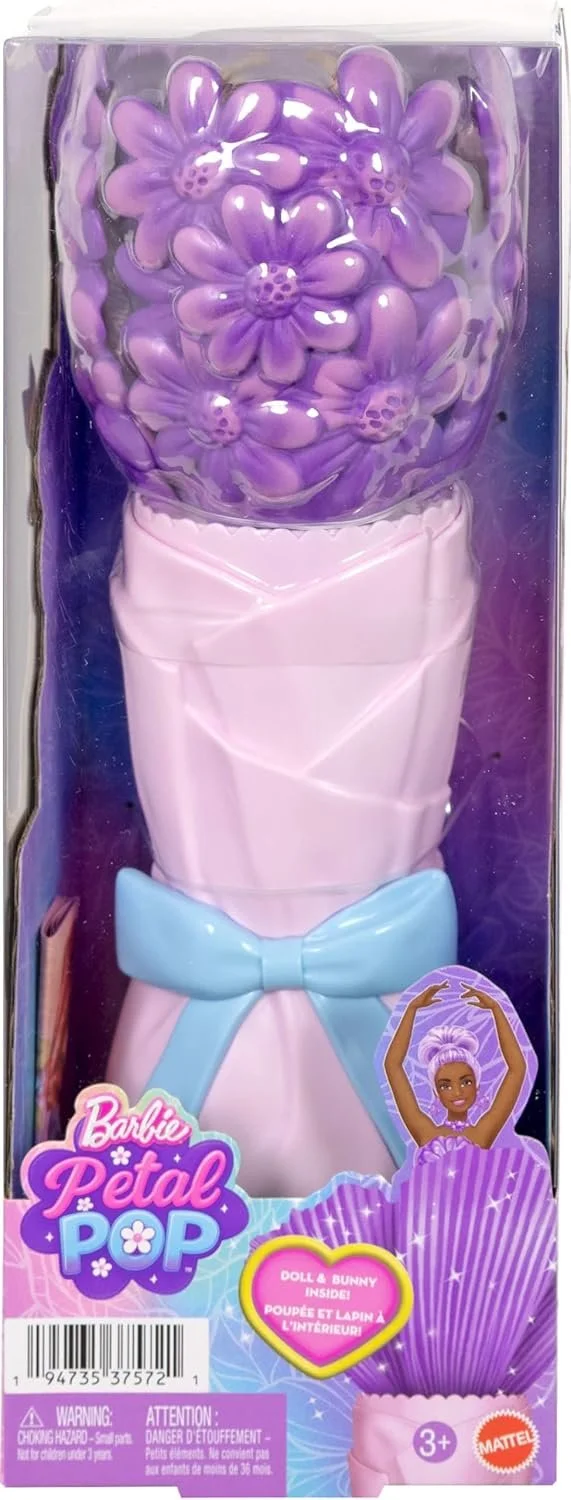 Barbie Petal Pop Flower reveal Purple doll