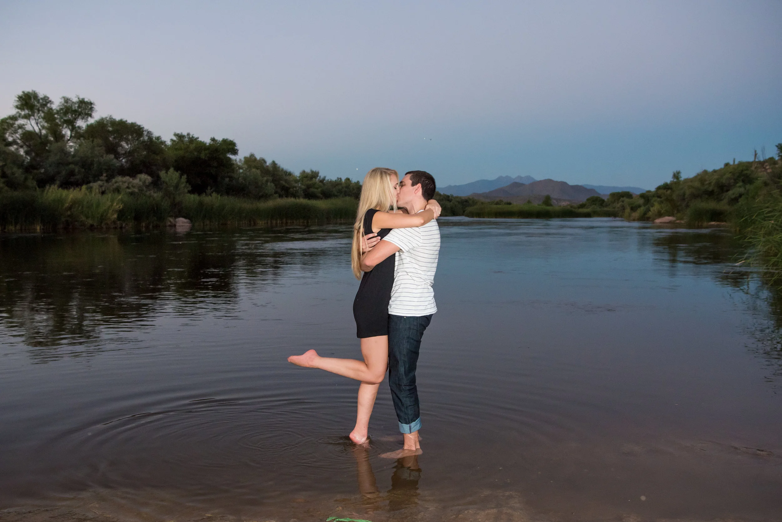 Shay & Spencer Riverside Engagement Session