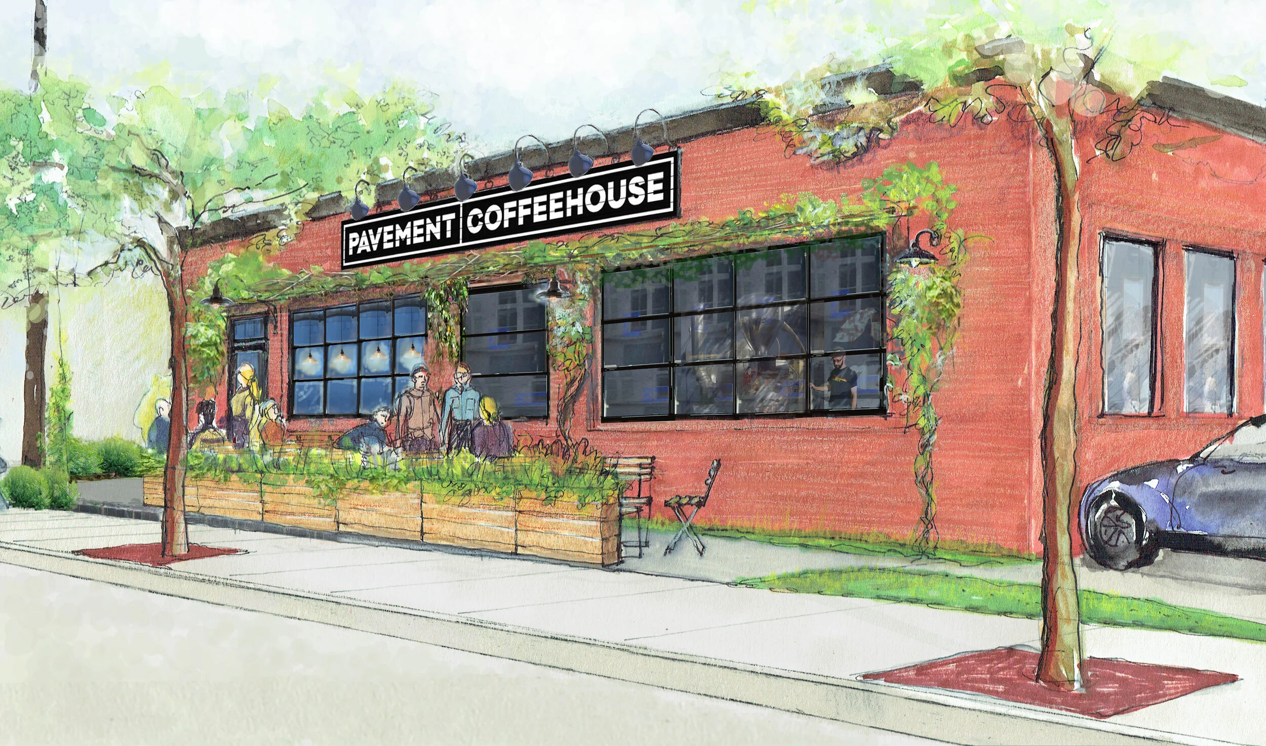 Pavement Coffeehouse, Western Ave — Lana Kirby Design