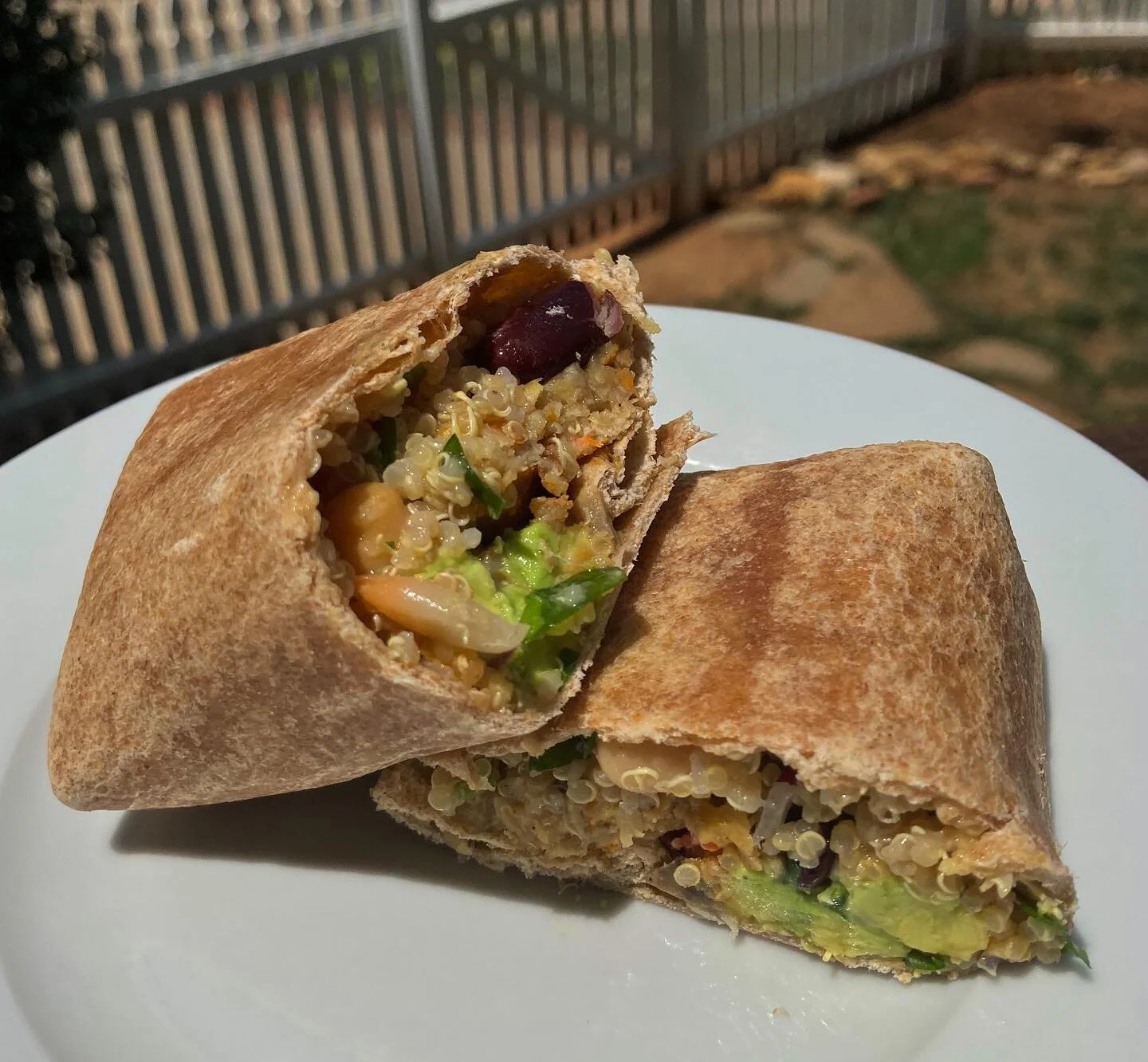 Vegan quinoa avocado wrap! 
I love wraps. I also love avocado. And the real kicker, I love leftovers (aka the quinoa bean mixture leftover from a past recipe). Put em together and you get a delectable, healthy, and easy lunch.
Ingredients
- 1 whole