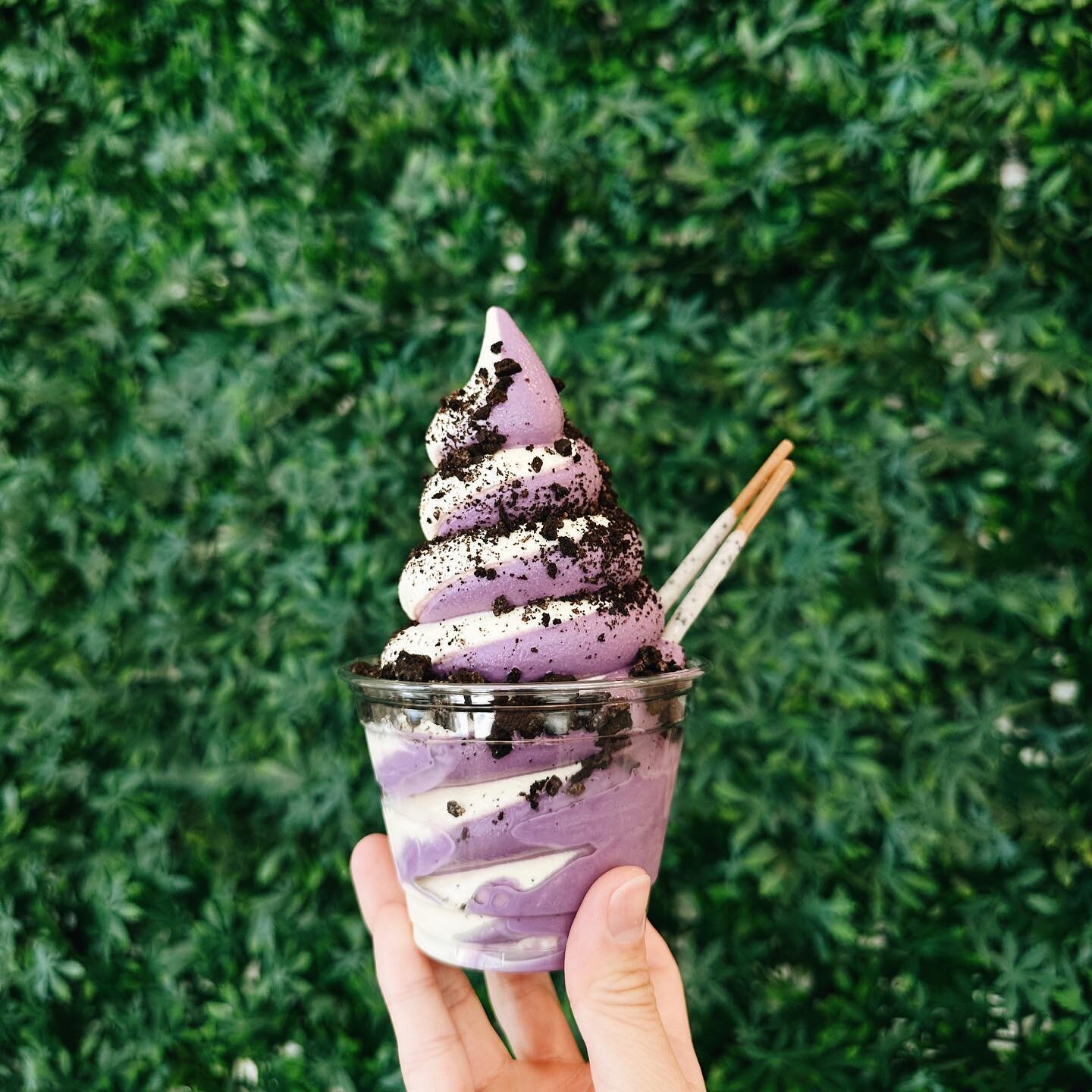 ITS BACK AND RIGHT ON TIME!

80 degrees outside? We got you covered! Our Ube or strawberry shortcake softserve will cool you off all summer!