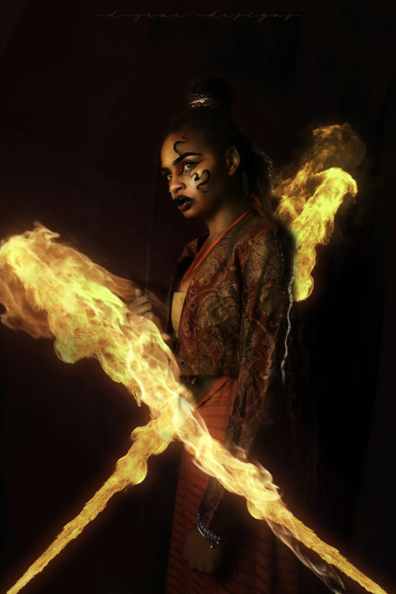 'Avatar' Self Portraits - Fire