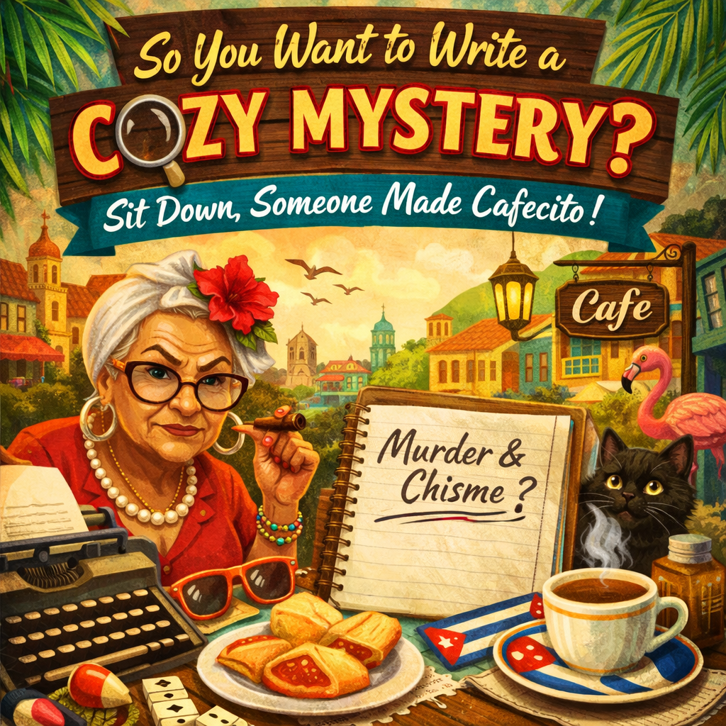 PART 1: So You Want to Write a Cozy Mystery? Sit Down. Someone Made Cafecito.