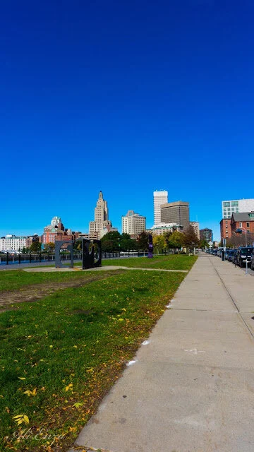 Beautiful day light views of Providence