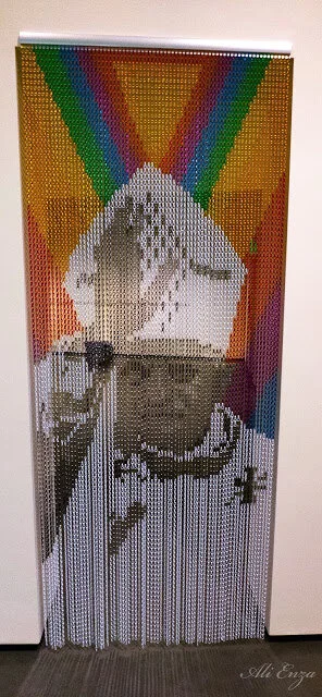 The pope is made of chains.