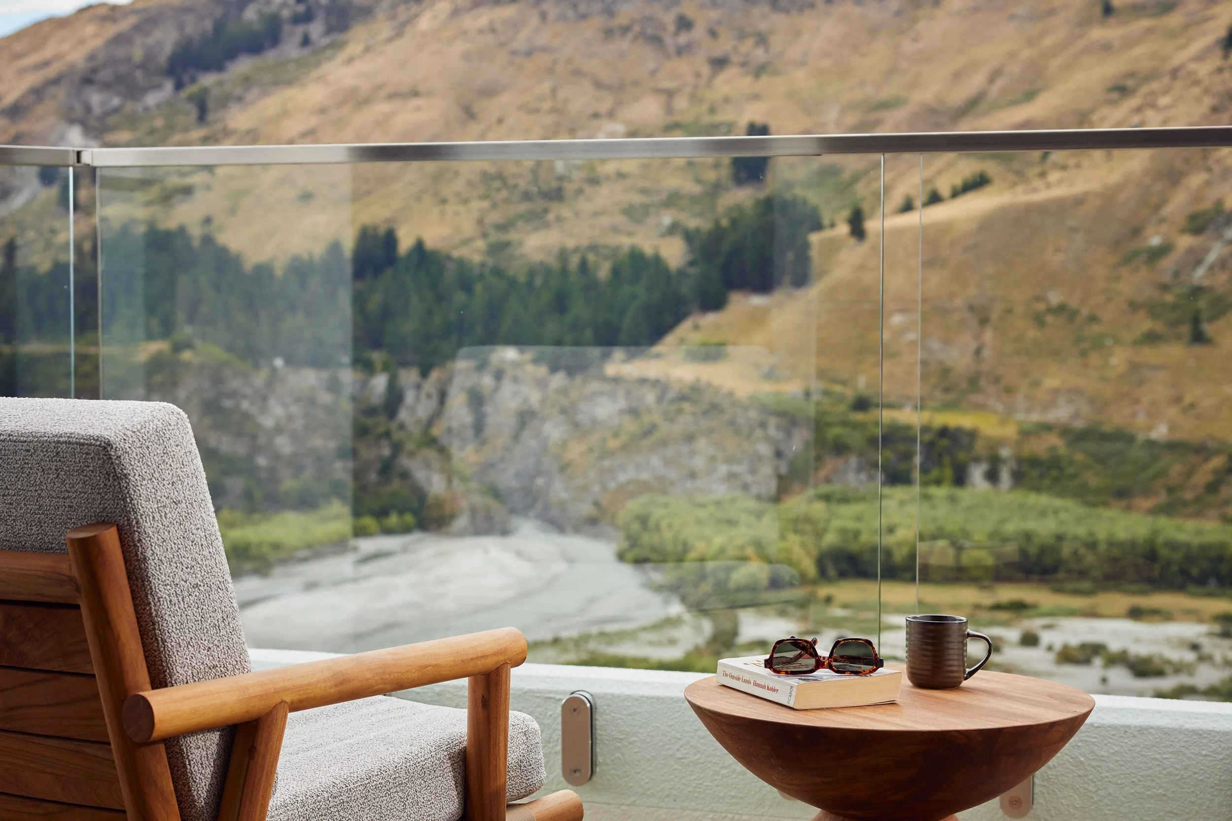 Patio with a shotover view