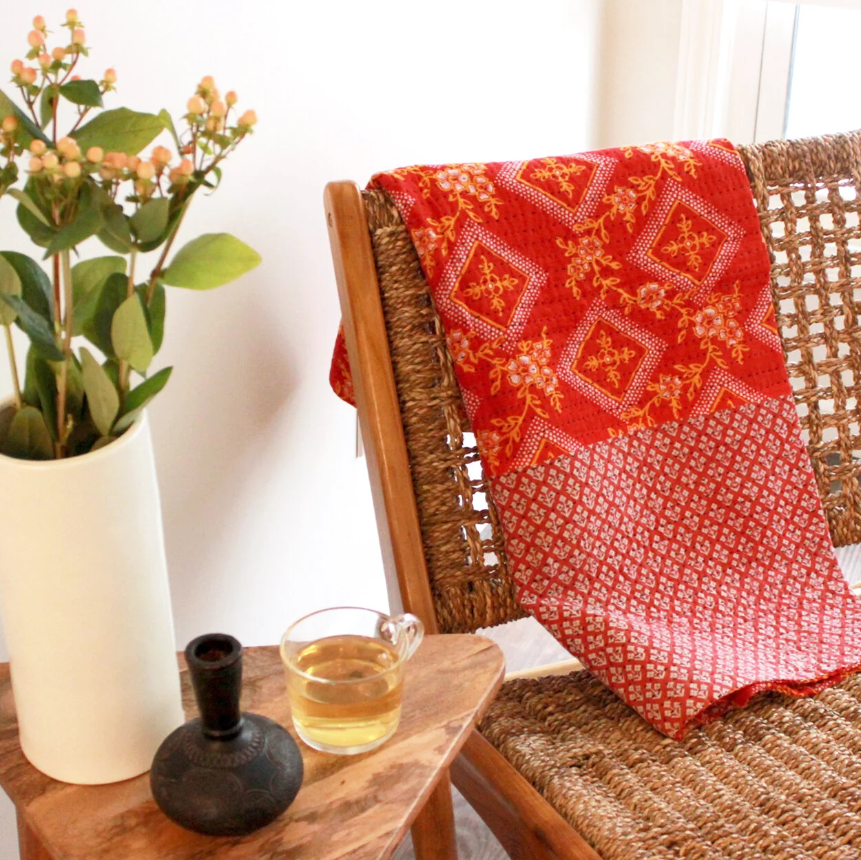Shaahee Small Kantha Throw