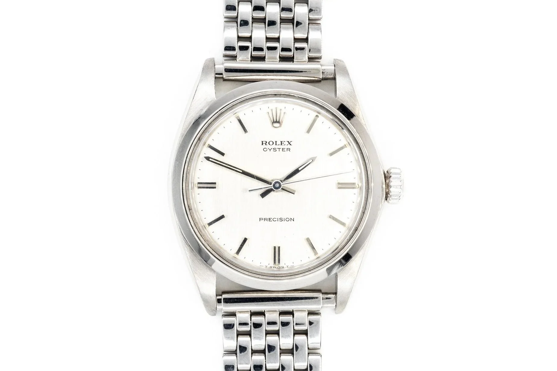 (T)34mm Stainless Steel Rolex Oyster Precision Automatic Wristwatch