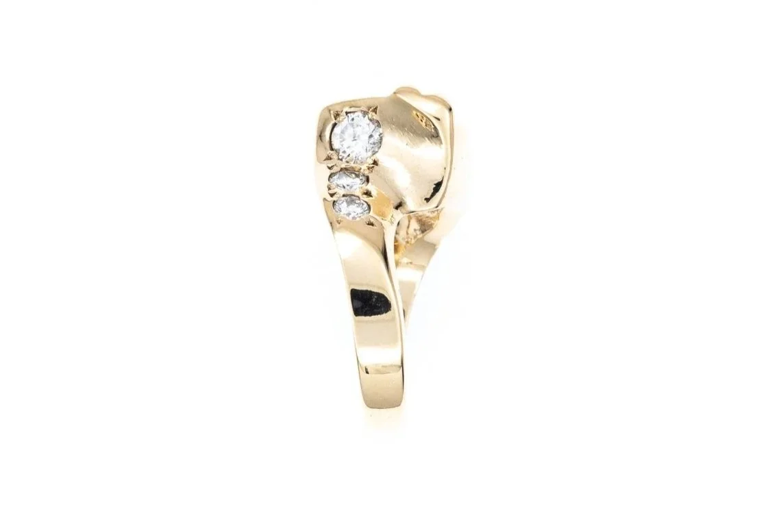 (Sb)Yellow Gold Multi Diamond Ring