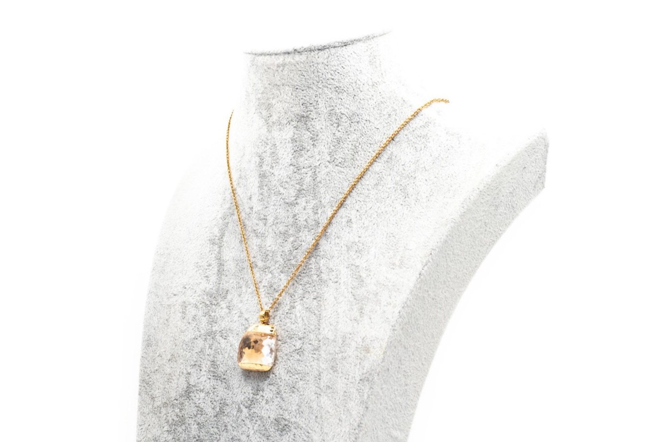 (S)Yellow Gold Ruby Rock Crystal Quartz Roberto Coin Designer Necklace