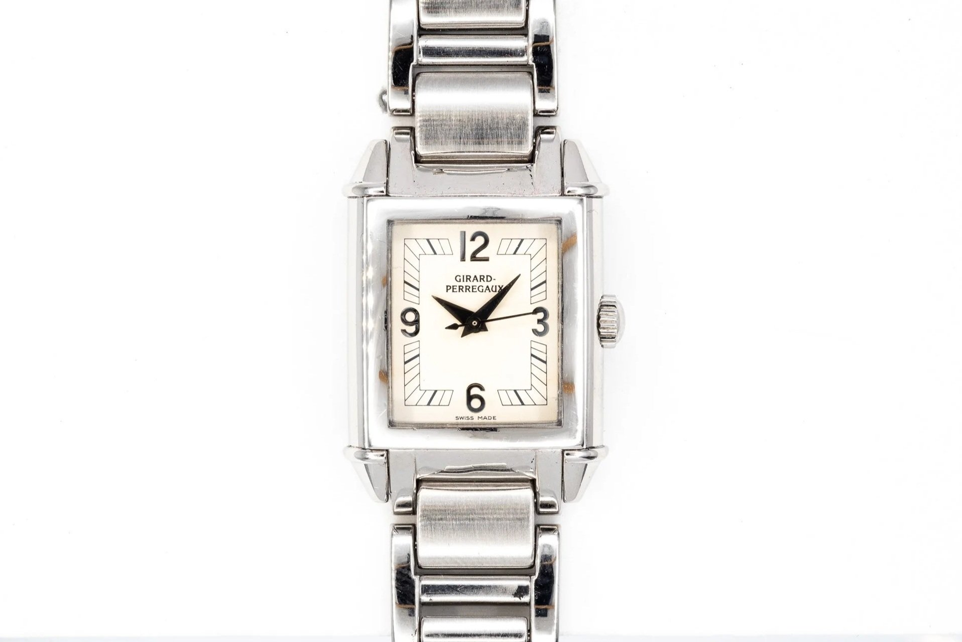 (T)24mm Stainless Steel Girard Perregaux Vintage 1945 Quartz Wristwatch