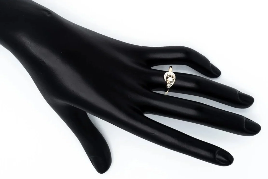 (H)Yellow White Gold Multi Diamond Ring