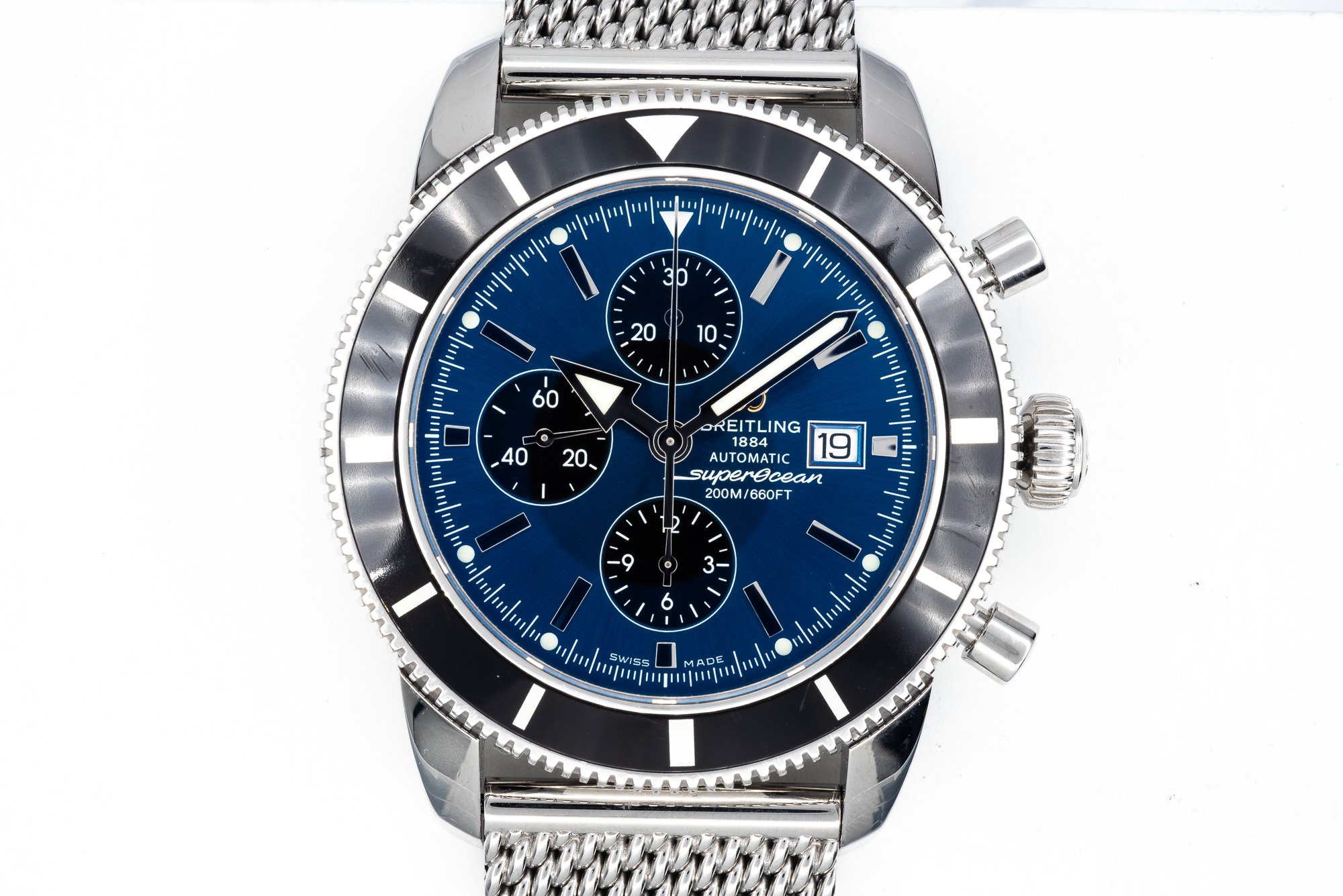 (T)46mm Stainless Steel Breitling Superocean Automatic Wristwatch
