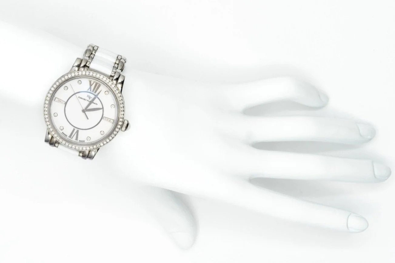 David Yurman Ceramic 38MM white Diamond Quartz Watch for Women | David Yurman main image 4