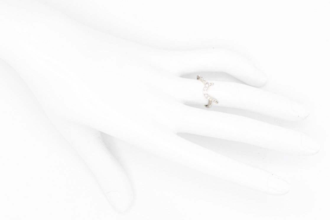 (H)White Gold Round Brilliant Cut Diamond Band