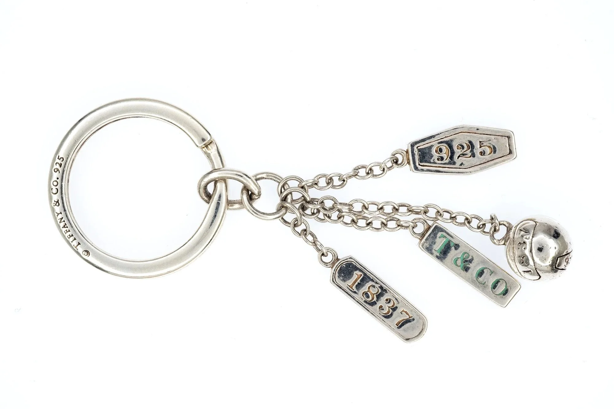 (T)Sterling Silver Tiffany & Co. Key Ring