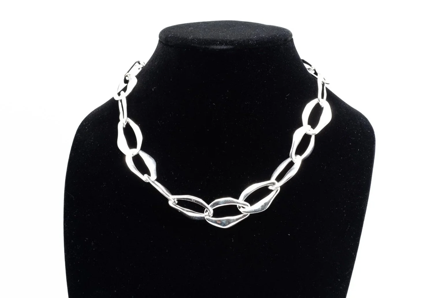 (F)Sterling Silver Designer Tiffany & Co. Elsa Peretti Aegean Necklace