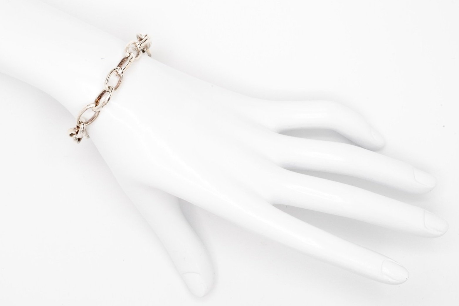 (H)Sterling Silver Thomas Sabo Designer Charm Bracelet