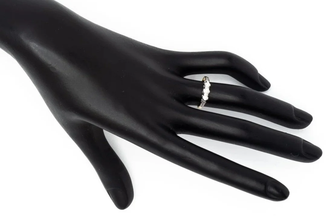 (H)Yellow Gold Swiss Cut Multi Diamond Ring