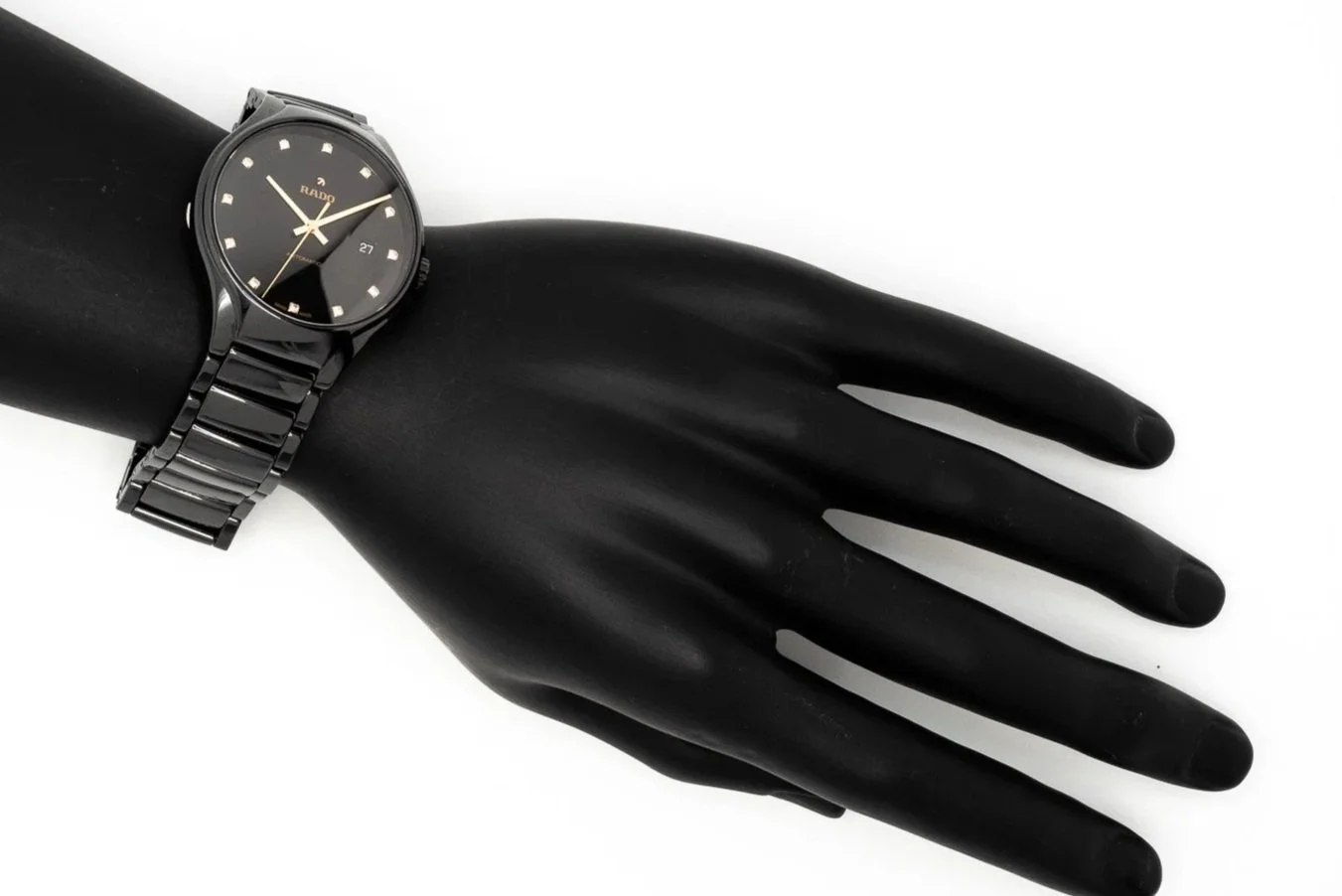 (S)40mm Ceramic Titanium Diamond Rado True Automatic Wristwatch