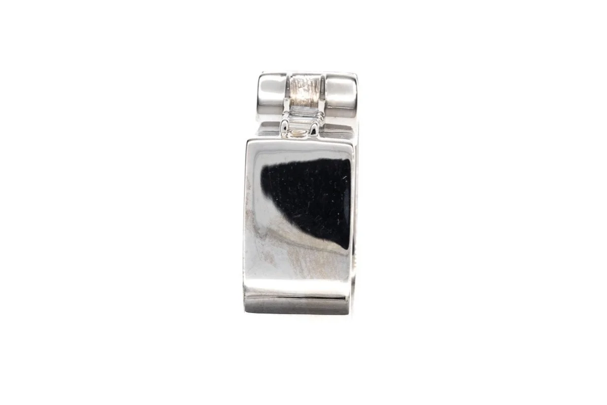 (S)White Gold Emerald Baguette Cut Multi Diamond Ring