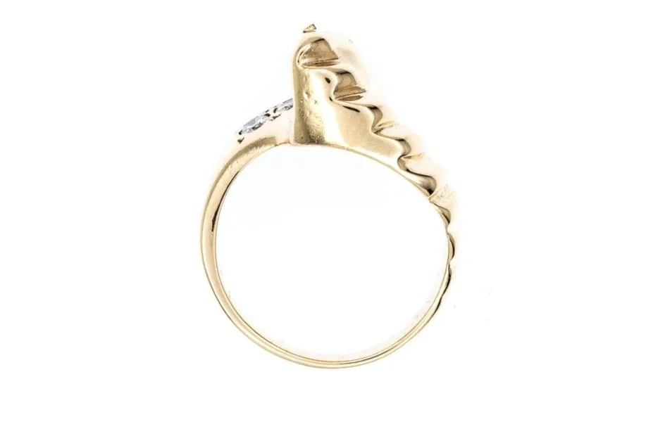 (F)Yellow Gold Multi Diamond Ring