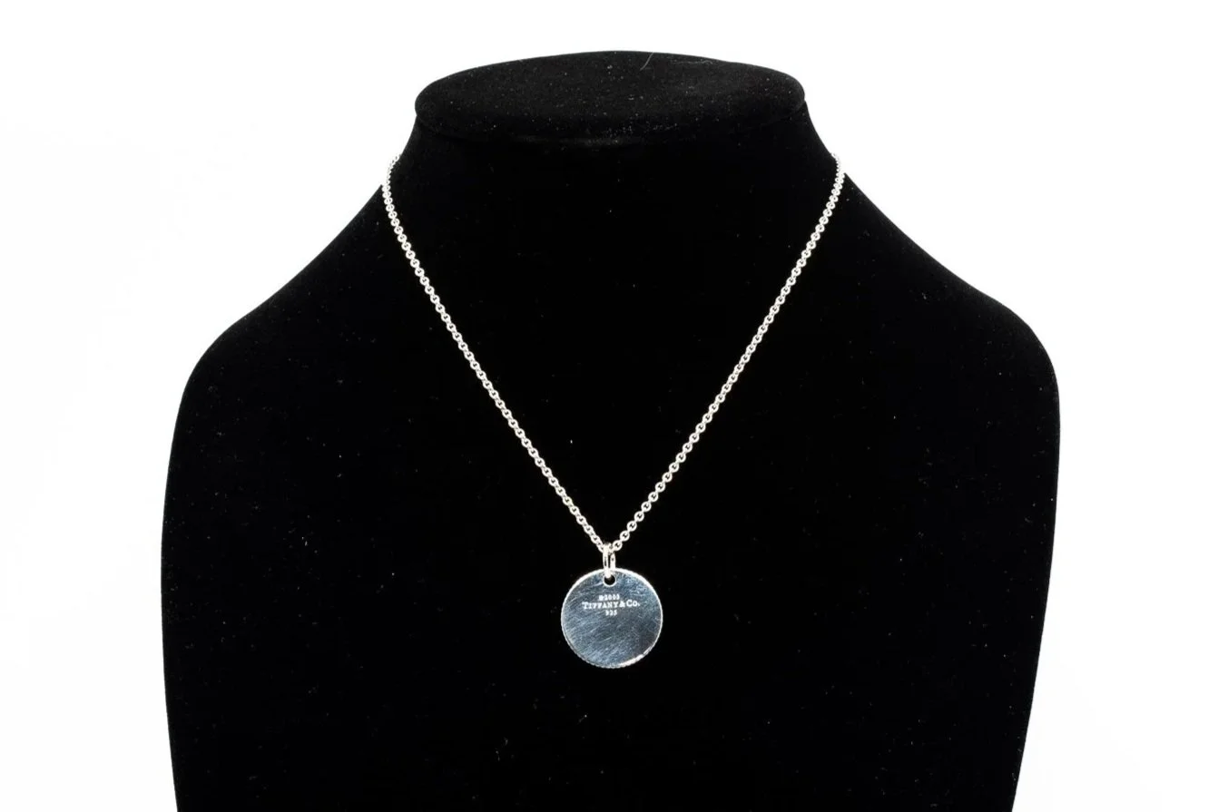 (F)Sterling Silver Tiffany & Co. Circular Pendant