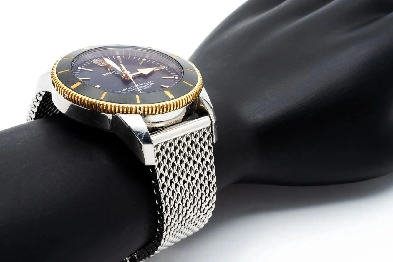 (W)44mm Stainless Steel Rose Gold SuperOcean Heritage II B20 Wristwatch