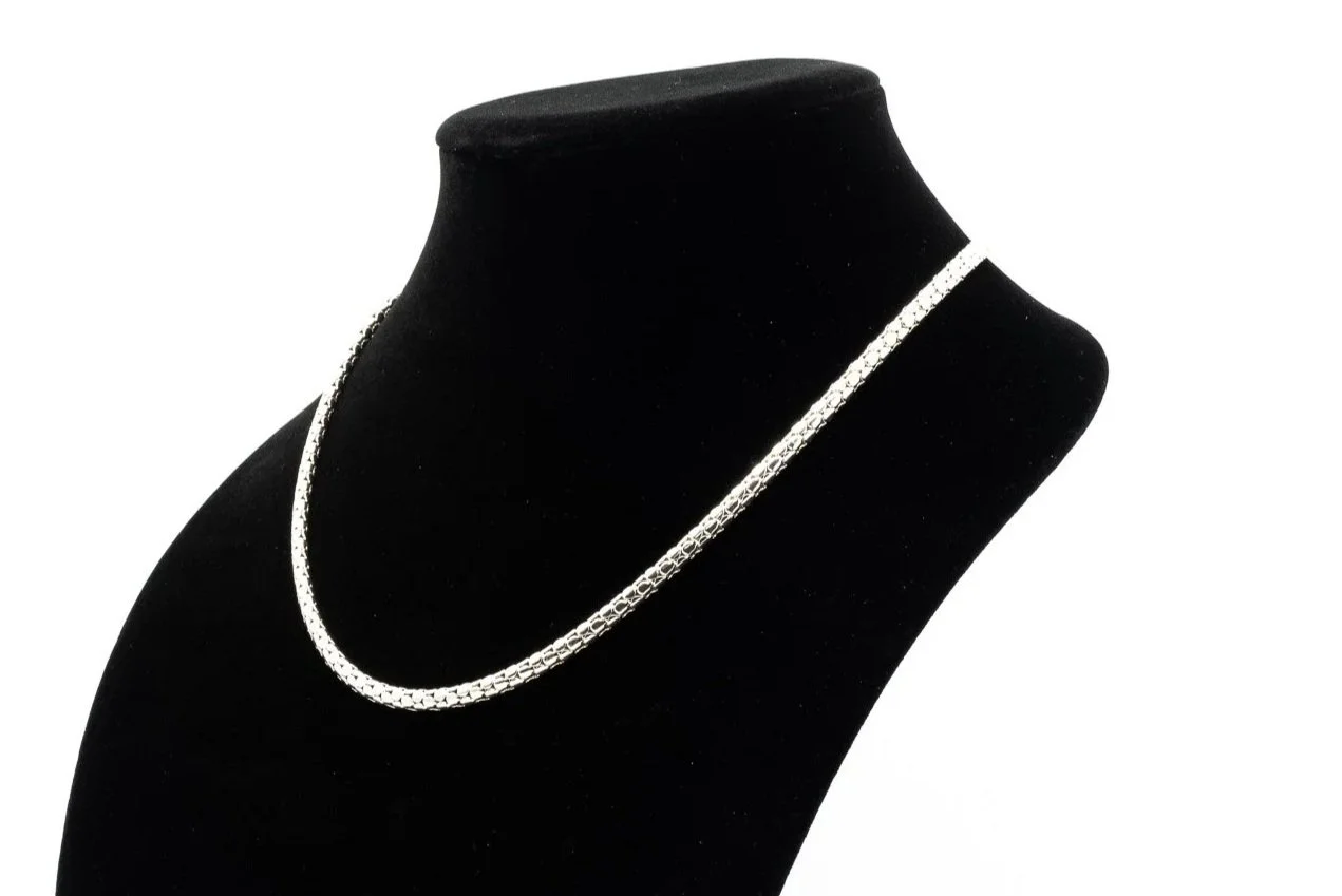 (S)Sterling Silver John Hardy Dot Designer Necklace