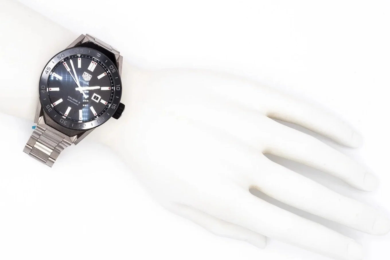 (H)45mm Titanium Tag Heuer Connected Carrera Calibre 5 Automatic Wristwatch