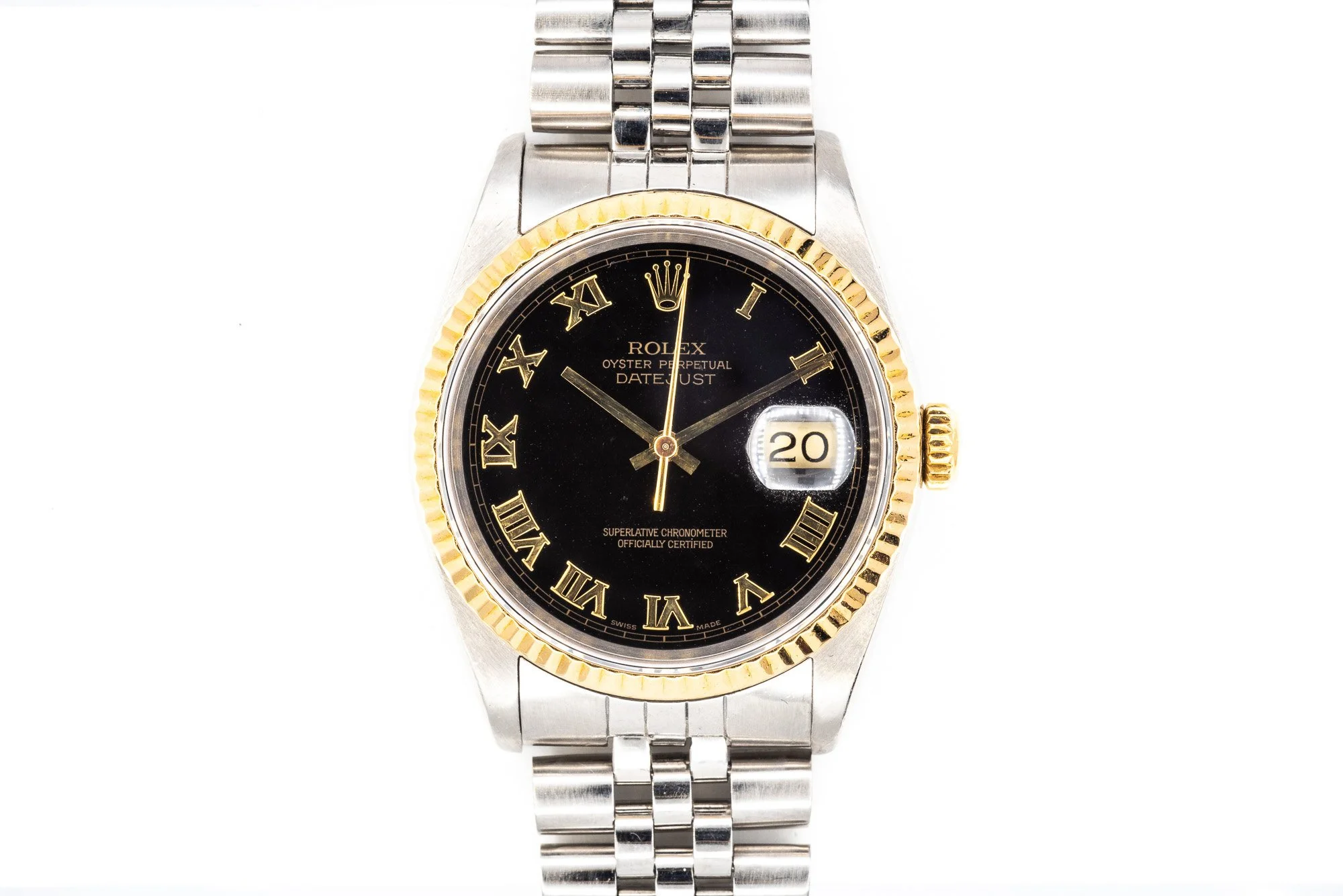 (T)36mm Stainless Steel Yellow Gold Rolex Oyster Perpetual Datejust Automatic Wristwatch