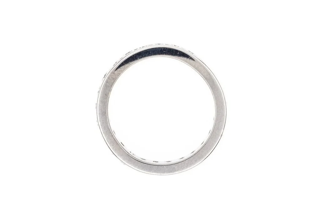 (F)White Gold Round Brilliant Cut Diamond Eternity Band