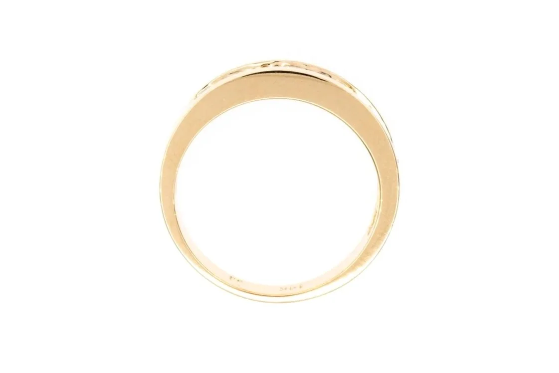 (F)White Gold Round Brilliant Cut Diamond Band