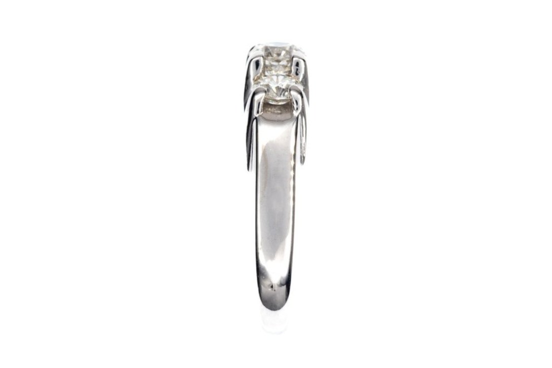 (S)White Gold Round Brilliant Cut Multi Diamond Ring
