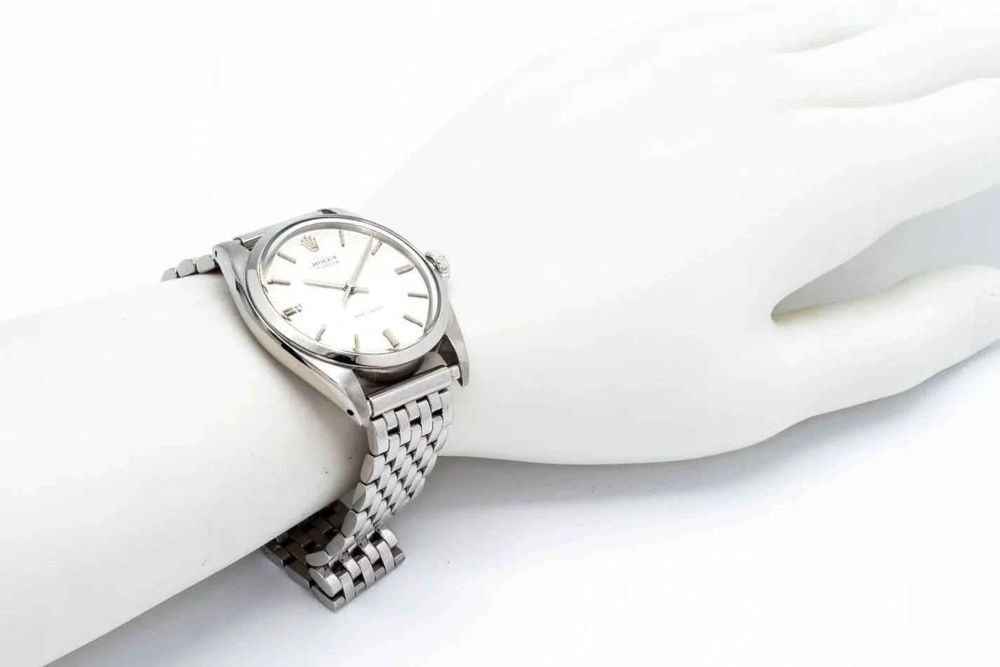 (W)34mm Stainless Steel Rolex Oyster Precision Automatic Wristwatch